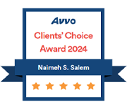 Avvo Clients' Choice Award 2024 | Naimeh S. Salem | 5 Stars